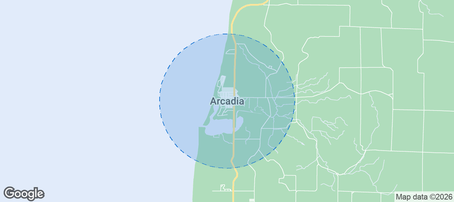 Arcadia Airbnb map